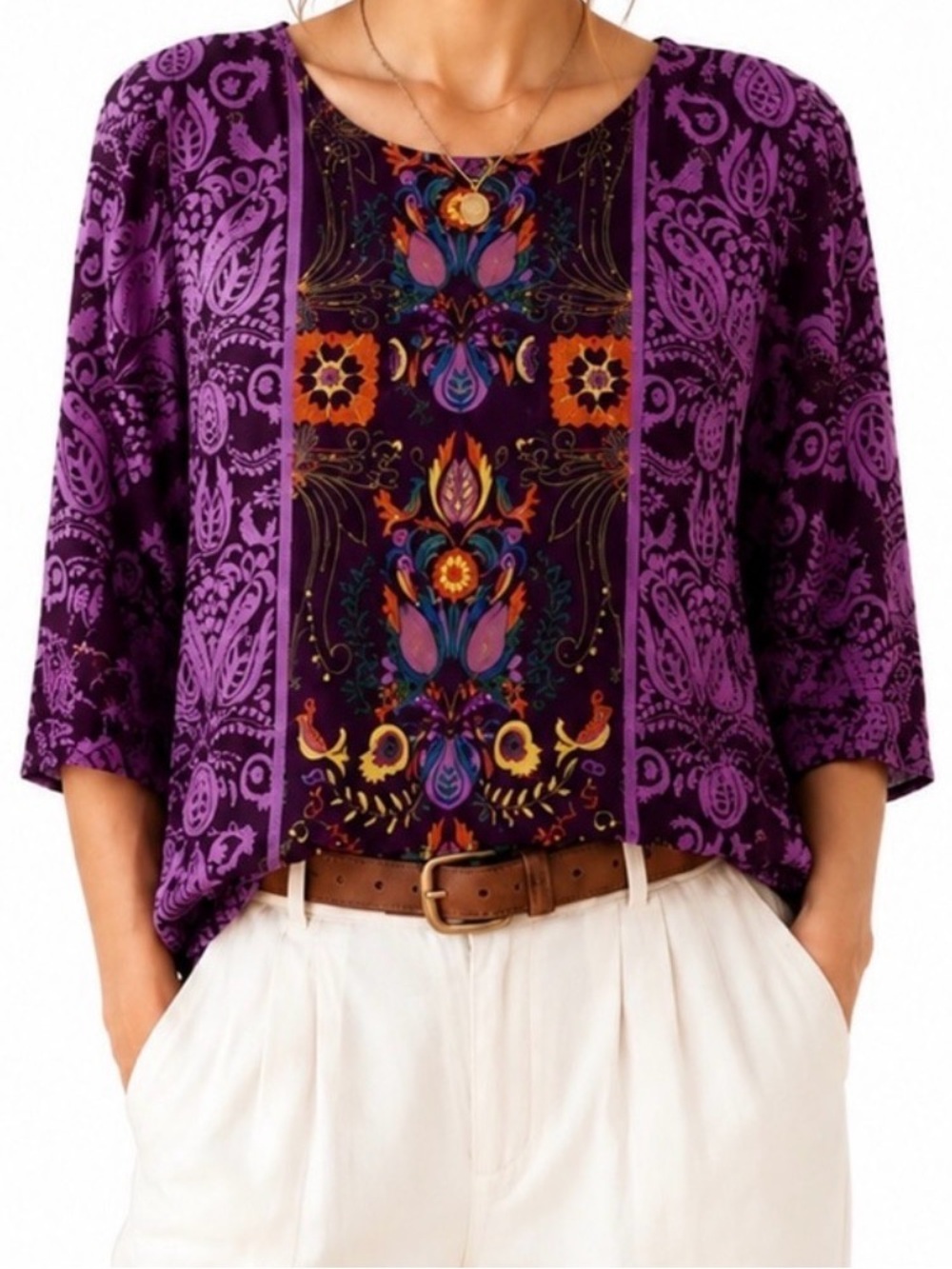 Purple Blouse M Size 8